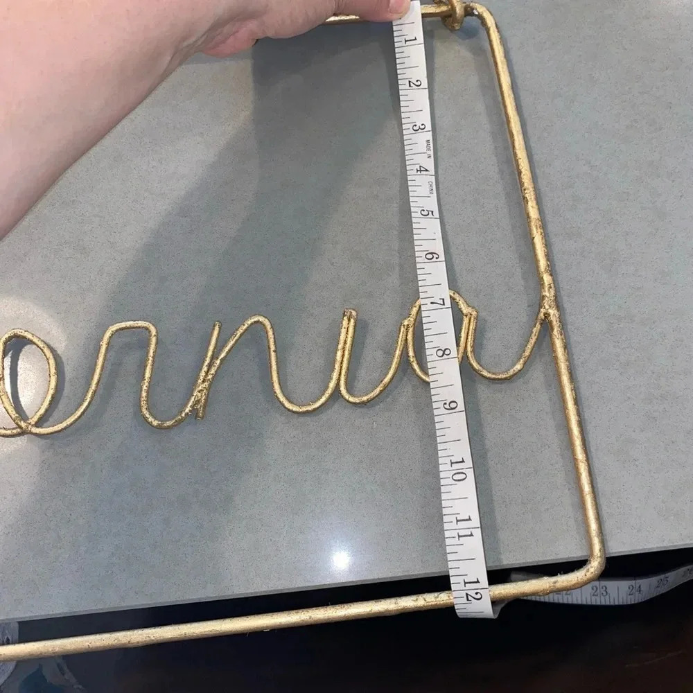 Gold metal california wall hanging - Picture 9 of 12